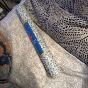 NIP Vintage ROLL Of Rubbermaid Villa Flora SHELF LINER/PAPER - 1990's  Pink Blue